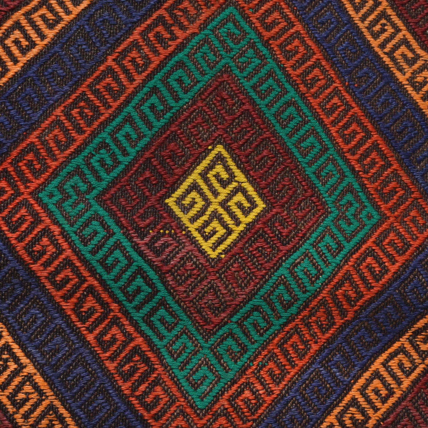 Embroidery Kilim Runner 1' 10" x 7' 5" (ft) - No. R18404