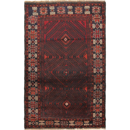 Traditional Baloch Rug 4' 2 x 6' 7 (ft) - No. R18782