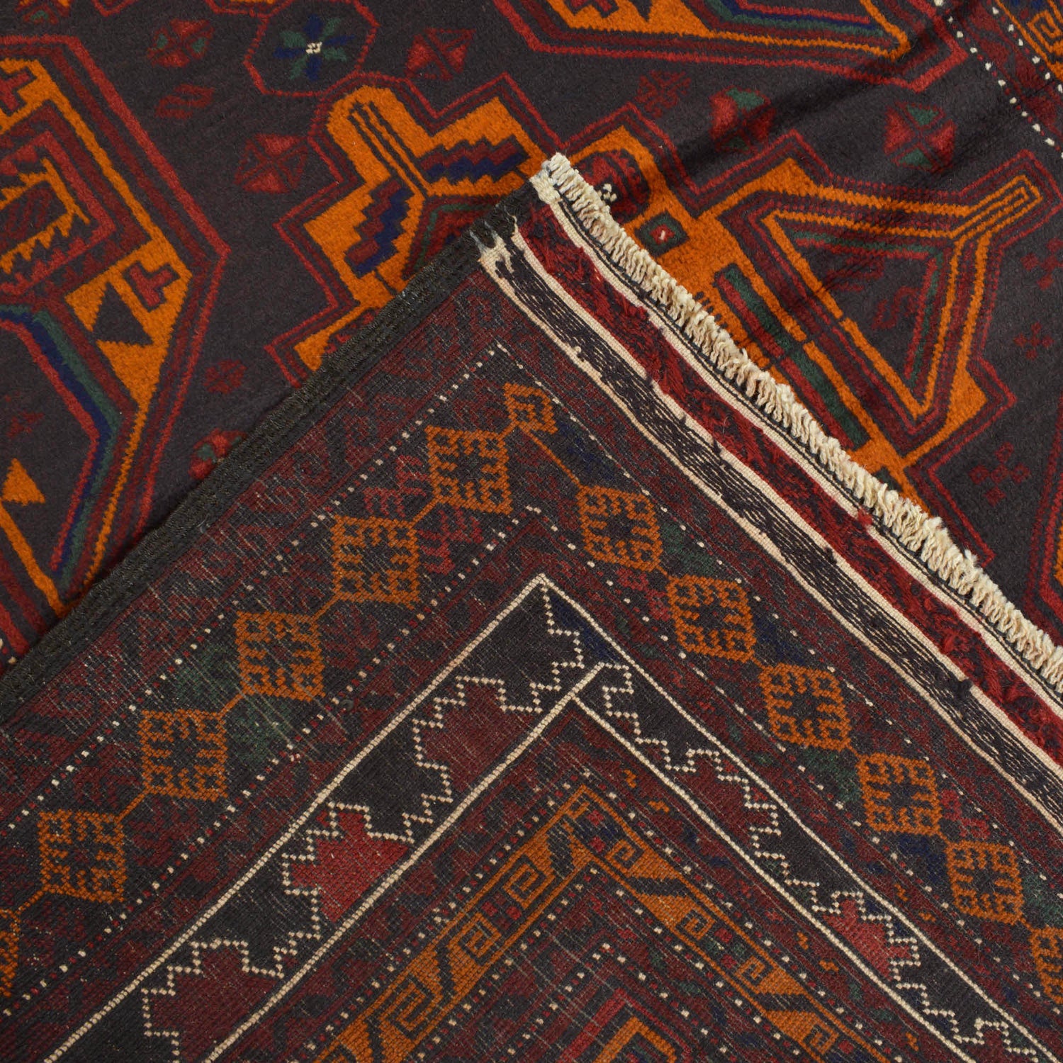 Traditional Baloch Rug 4' 1 x 6' 2 (ft) - No. R18786