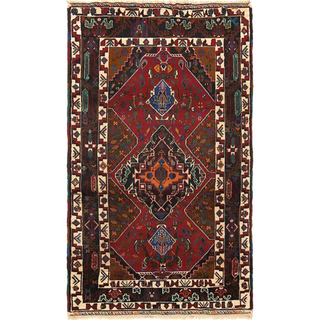 Traditional Baloch Rug 3' 8 x 6' 6 (ft) - No. R18840