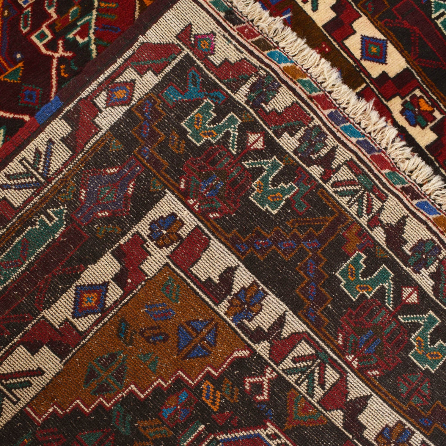 Traditional Baloch Rug 3' 8 x 6' 6 (ft) - No. R18840