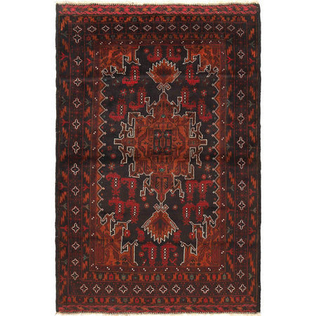 Handmade Baluchi Rug 4' 4" x 6' 9" (ft) - No. R18847