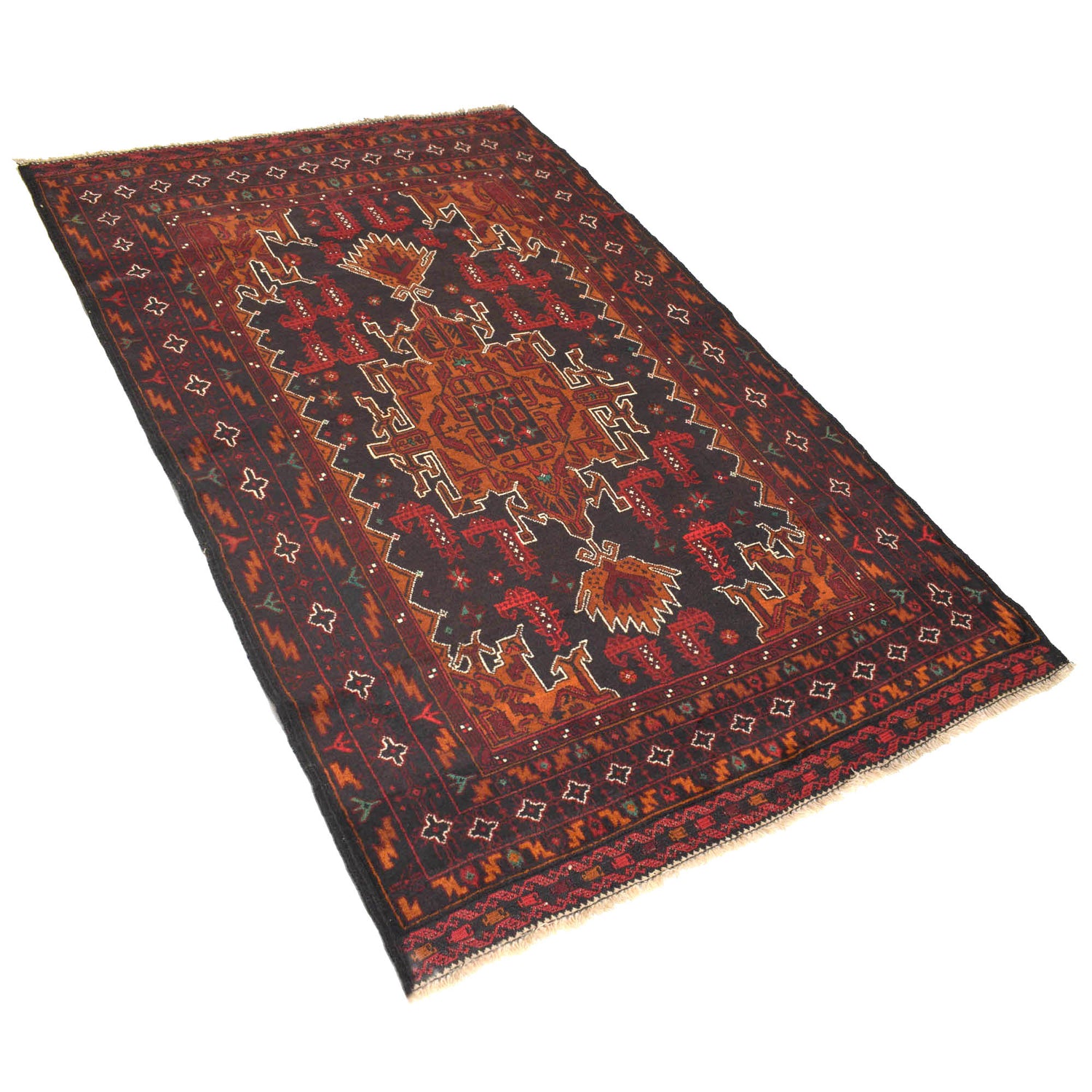 Handmade Baluchi Rug 4' 4" x 6' 9" (ft) - No. R18847