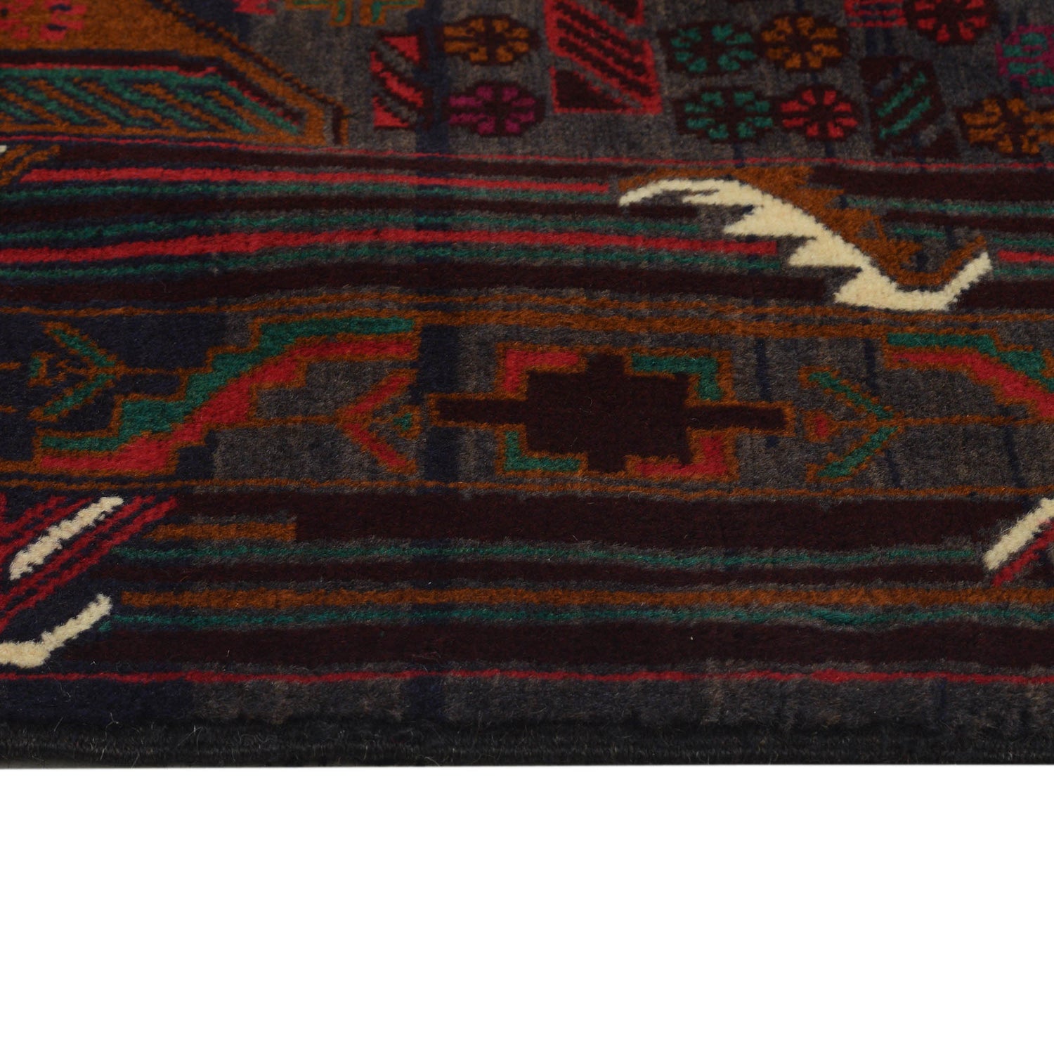 Traditional Baloch Rug 4' 1 x 6' 3 (ft) - No. R18924