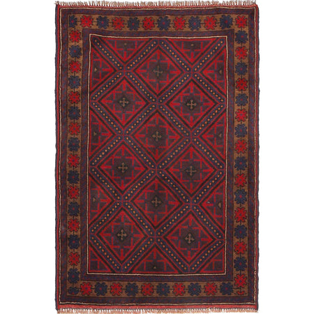 Handmade Baluchi Rug 2' 8 x 4' 4 (ft) - No. R18986