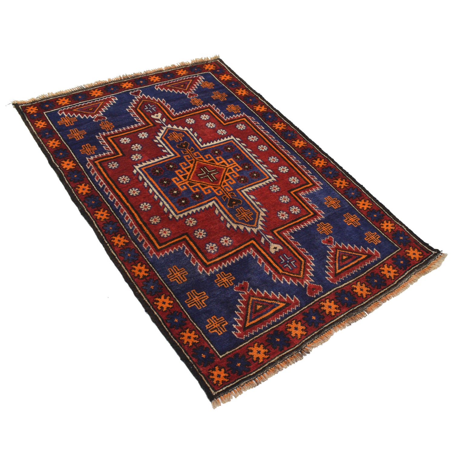 Tribal Baloch Rug 3' 2 x 4' 7 (ft) - No. R19131