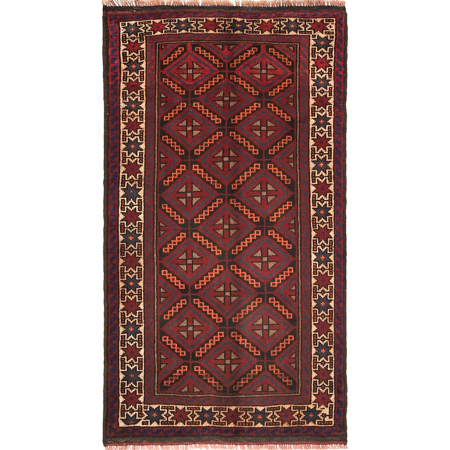 Baluch Small Size Rug 2' 5 x 4' 4 (ft) - No. R19198