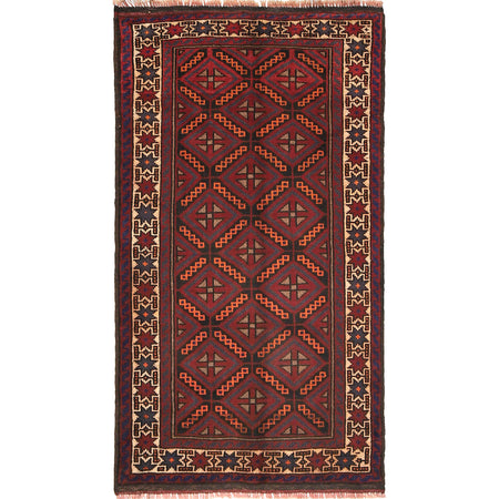 Baluch Small Size Rug 2' 5 x 4' 4 (ft) - No. R19198