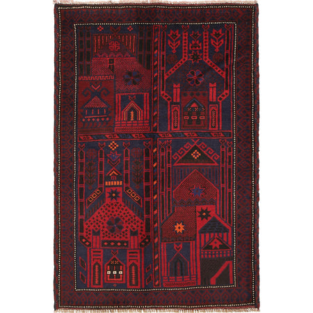 Handmade Jaye Namaz 3' 1" x 4' 7" (ft) - No. R19202