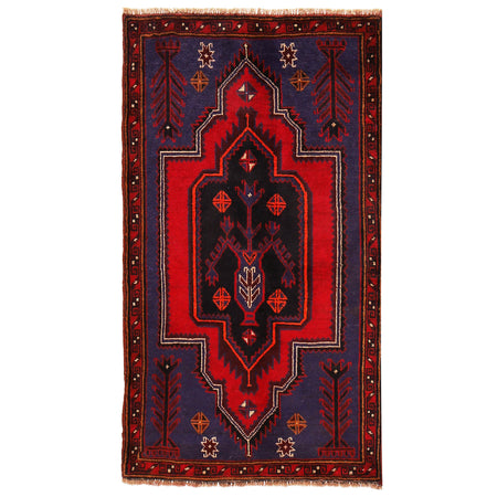 Multi Baluchi Rug 3' 0 x 4' 7 (ft) - No. R19222