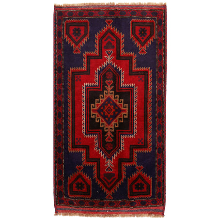 Handmade Baluchi Rug 3' 1 x 5' 4 (ft) - No. R19242