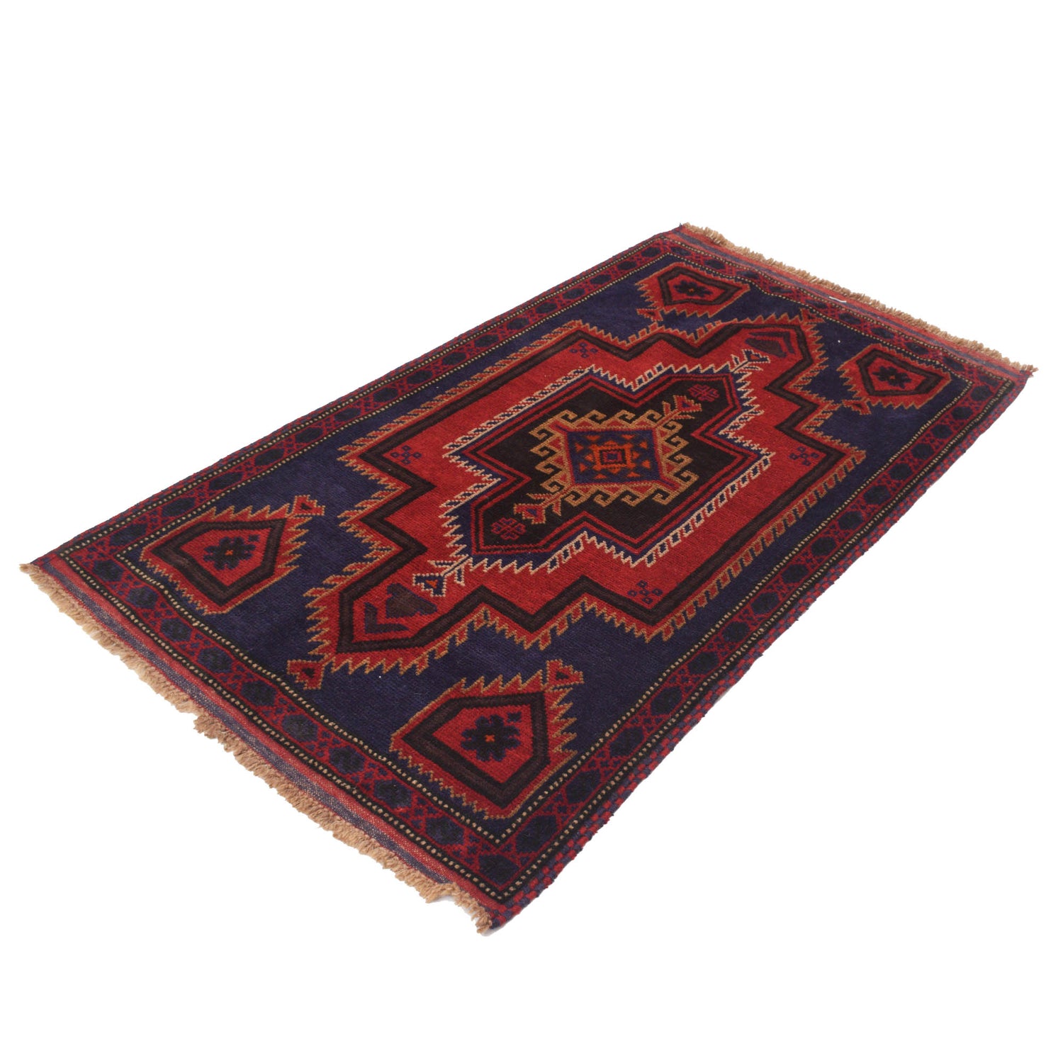Handmade Baluchi Rug 3' 1 x 5' 4 (ft) - No. R19242