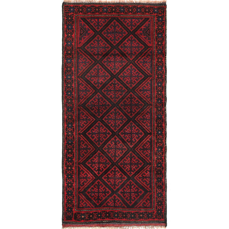 Hand Knotted Baluchi Runner 2' 6 x 5' 5 (ft) - No. R19331