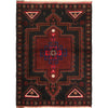 Hand Knotted Baluchi Rug 2' 9 x 4' 0 (ft) - No. R19332