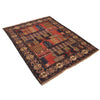 Traditional Baloch Rug 4' 3 x 5' 3 (ft) - No. R19350