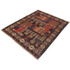 Traditional Baloch Rug 4' 3 x 5' 3 (ft) - No. R19350