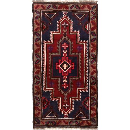 Tribal Baloch Rug 2' 6 x 4' 7 (ft) - No. R19389