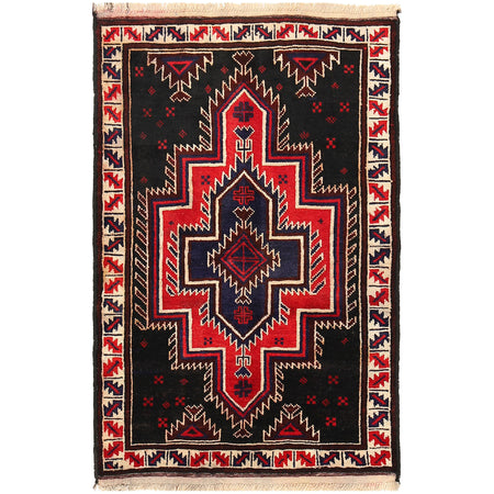 Traditional Baloch Rug 2' 8 x 4' 2 (ft) - No. R19391