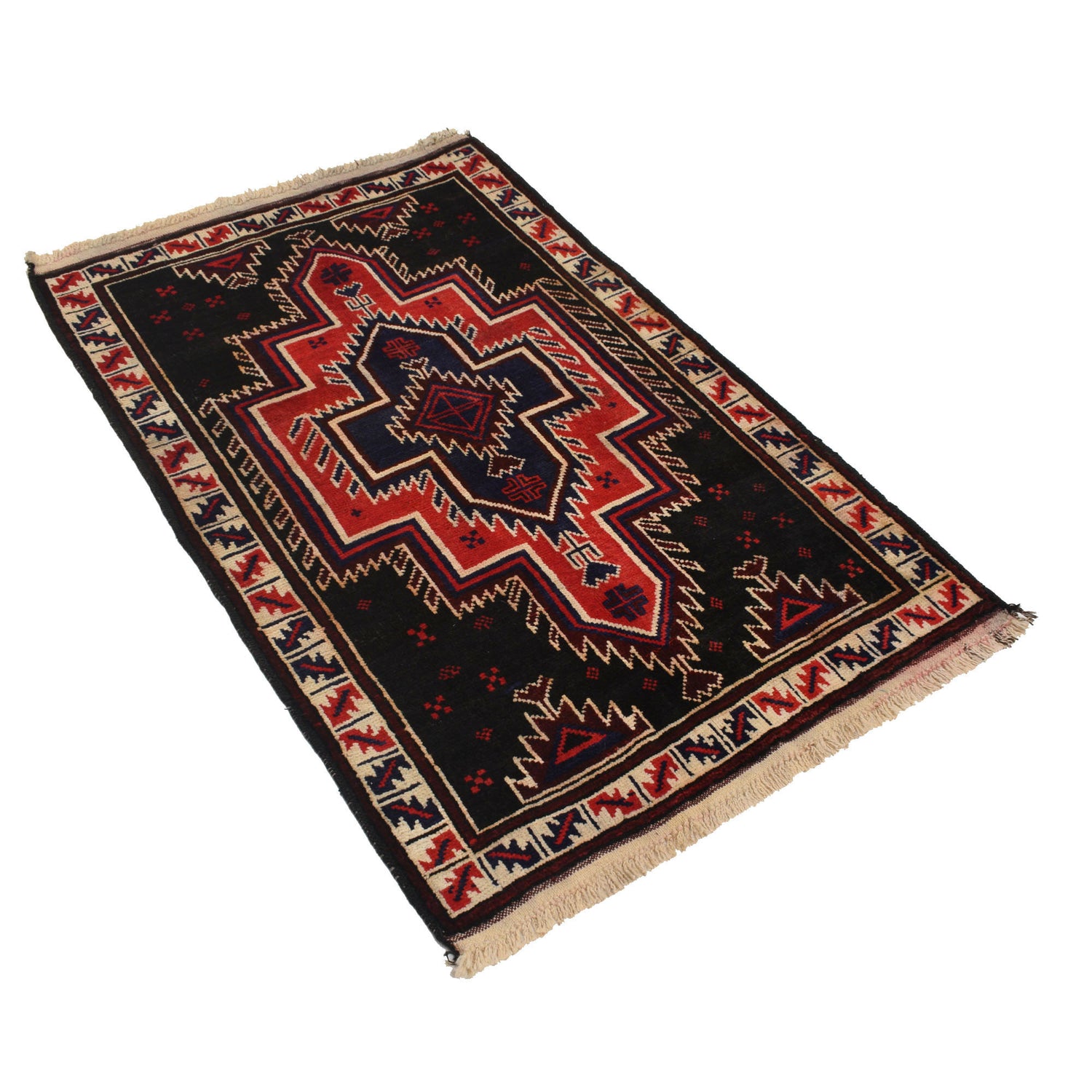 Traditional Baloch Rug 2' 8 x 4' 2 (ft) - No. R19391