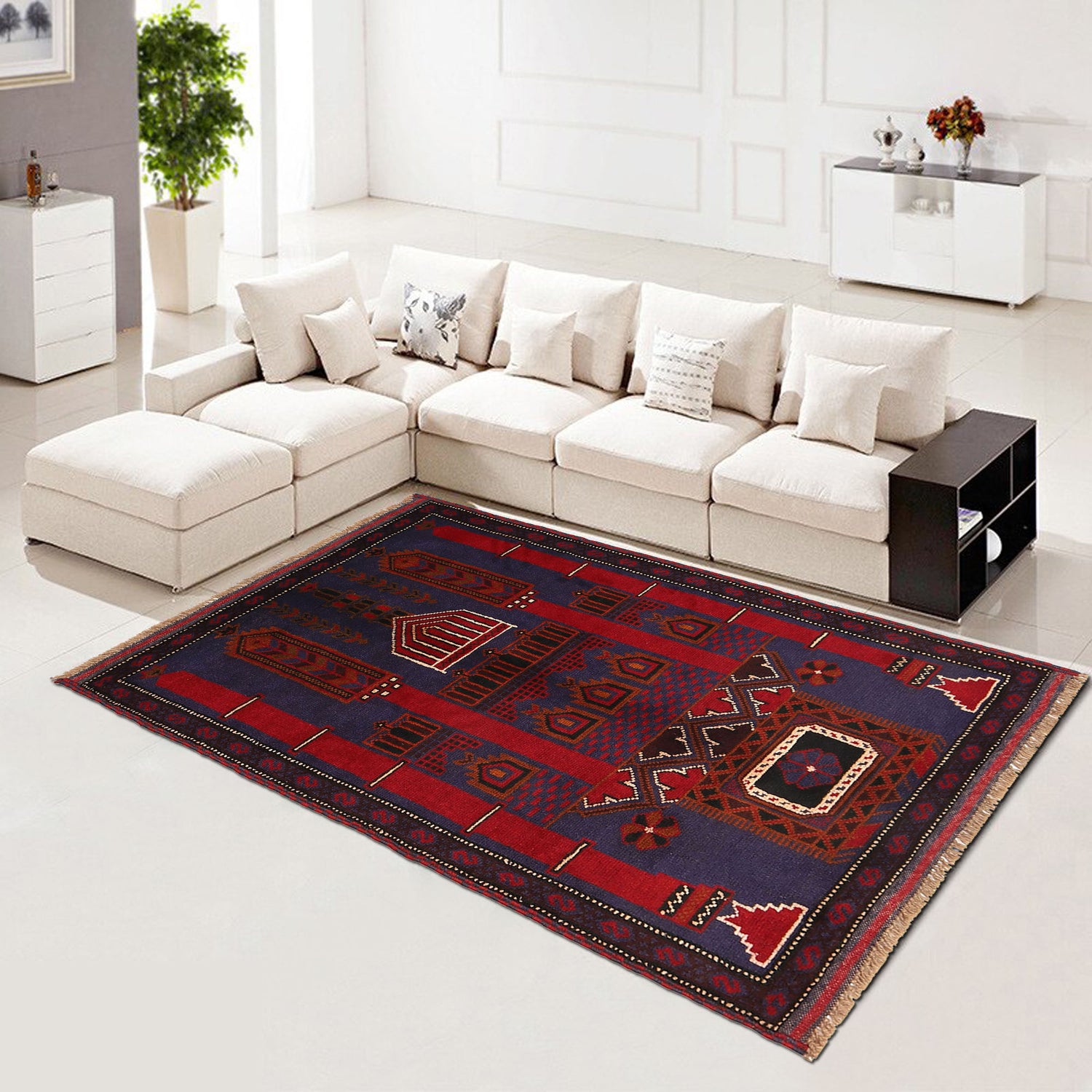 Small Prayer Carpet 2' 11" x 5' 0" (ft) - No. R19398