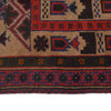 Brown Color Prayer Rug 2' 11" x 4' 6" (ft) - No. R19403