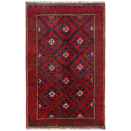 Handmade Baluchi Rug 3' 0 x 4' 7 (ft) - No. R19404