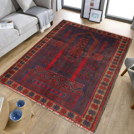 Multi Prayer Rug  3' 3" x 4' 4" (ft) - No. R19608