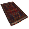 Blue Color Prayer Rug 3' 3" x 4' 9" (ft) - No. R19562