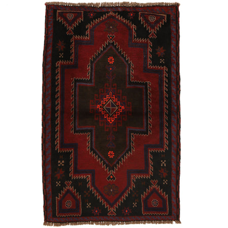 Multi Baluchi Rug 3' 0 x 4' 4 (ft) - No. R19605