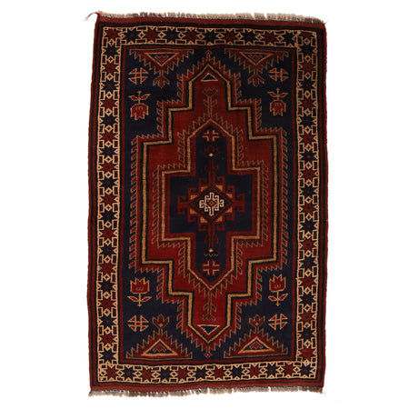 Tribal Baloch Rug 2' 7 x 4' 2 (ft) - No. R19637