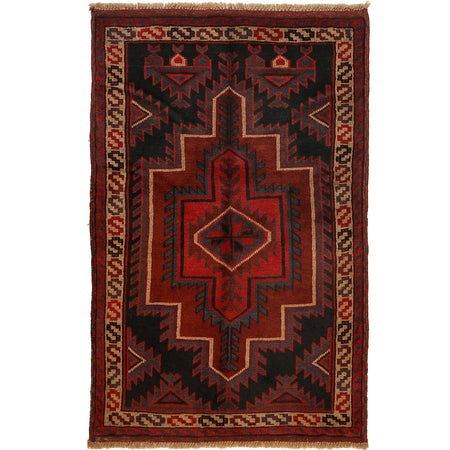 Tribal Baloch Rug 2' 9 x 4' 5 (ft) - No. R19723
