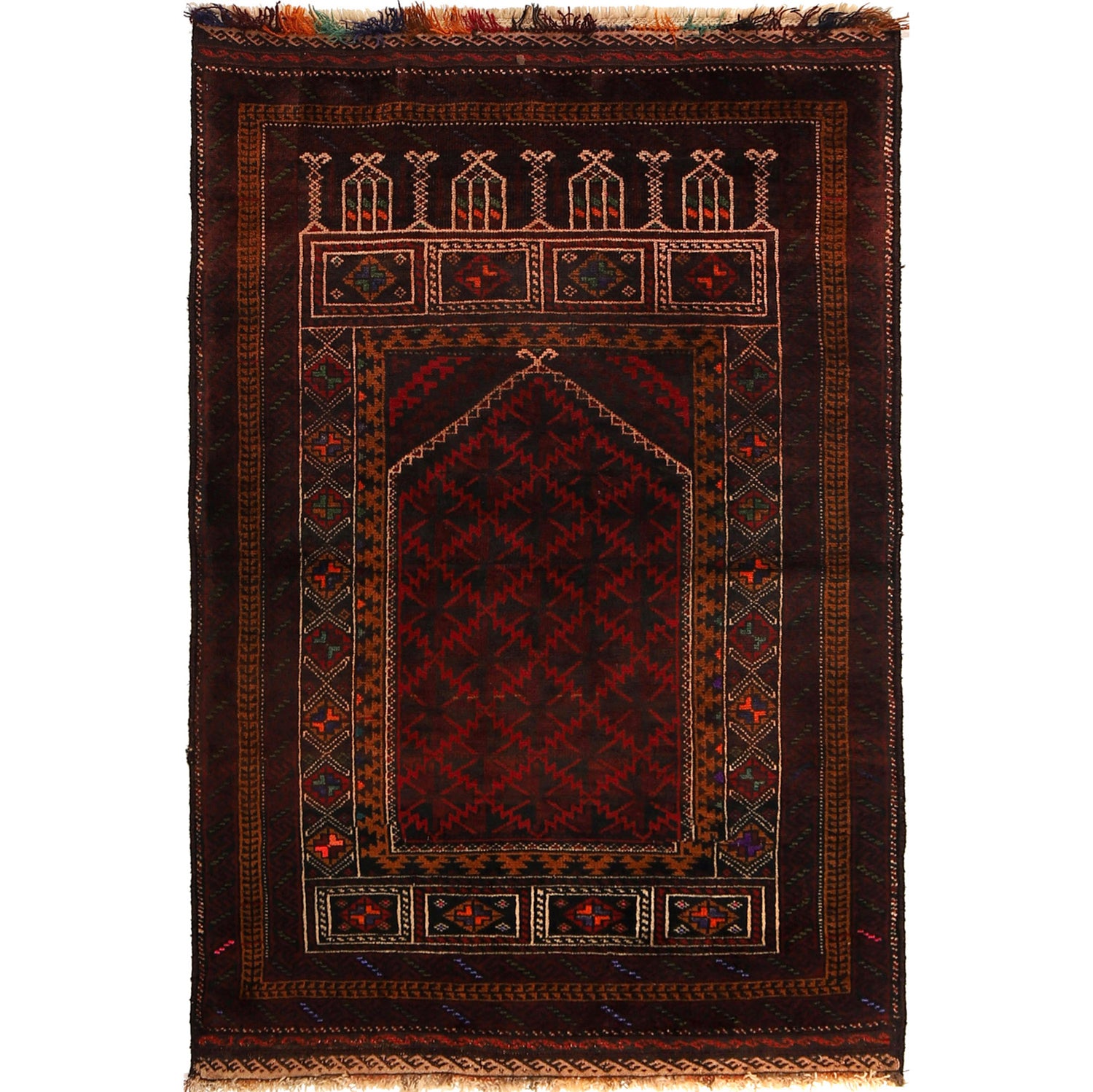 Prayer Rug 3' 0 x 4' 5 (ft) - No. R19762