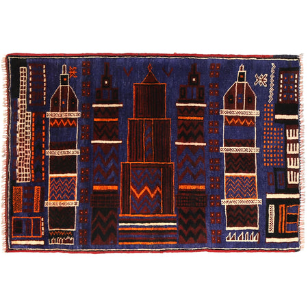 Handmade Picture Carpet 2' 11" x 4' 2" (ft)- No. R20076