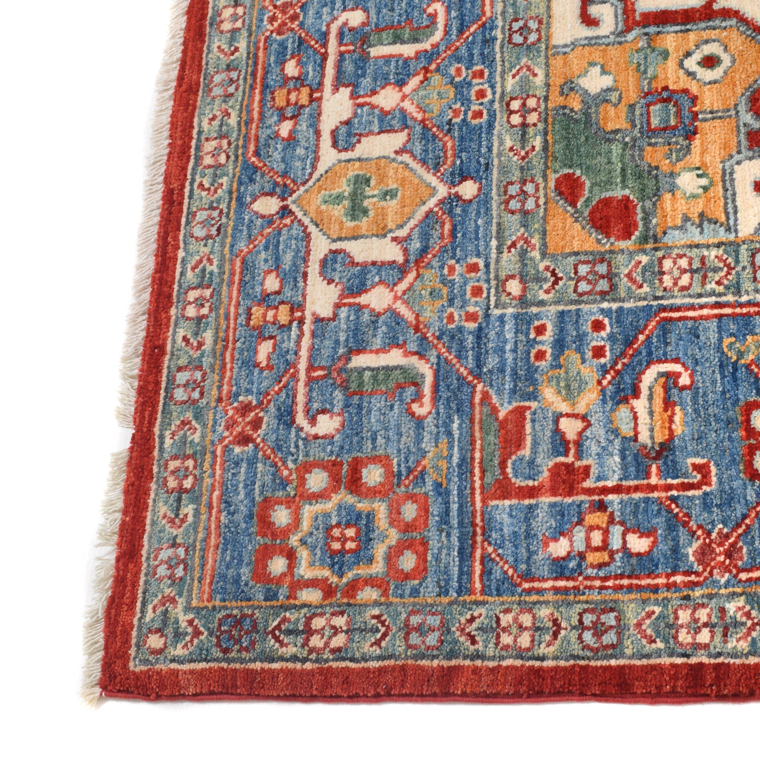 Hand Made Persian Design Heriz Carpet 5' 8" x 7' 9" (ft) - No. R21357