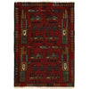 Red War Rug 2' 0 x 2' 8 (ft) - No. R21555