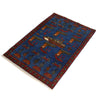 Blue War Rug 2' 7 x 3' 8 (ft) - No. R21583