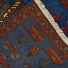 Blue War Rug 2' 7 x 3' 8 (ft) - No. R21583