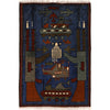 Hand Knotted War Rug 1' 8 x 2' 6 (ft) - No. R21662