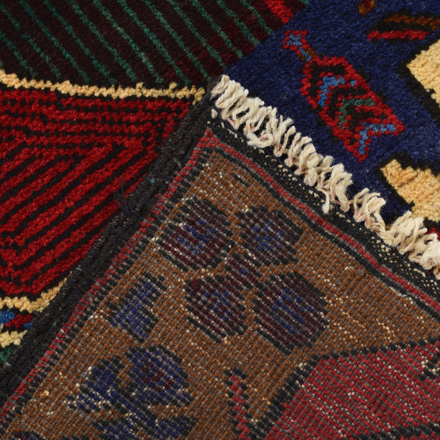 Hand Knotted Baluchi Rug 3' 2 x 4' 4 (ft) - R21986