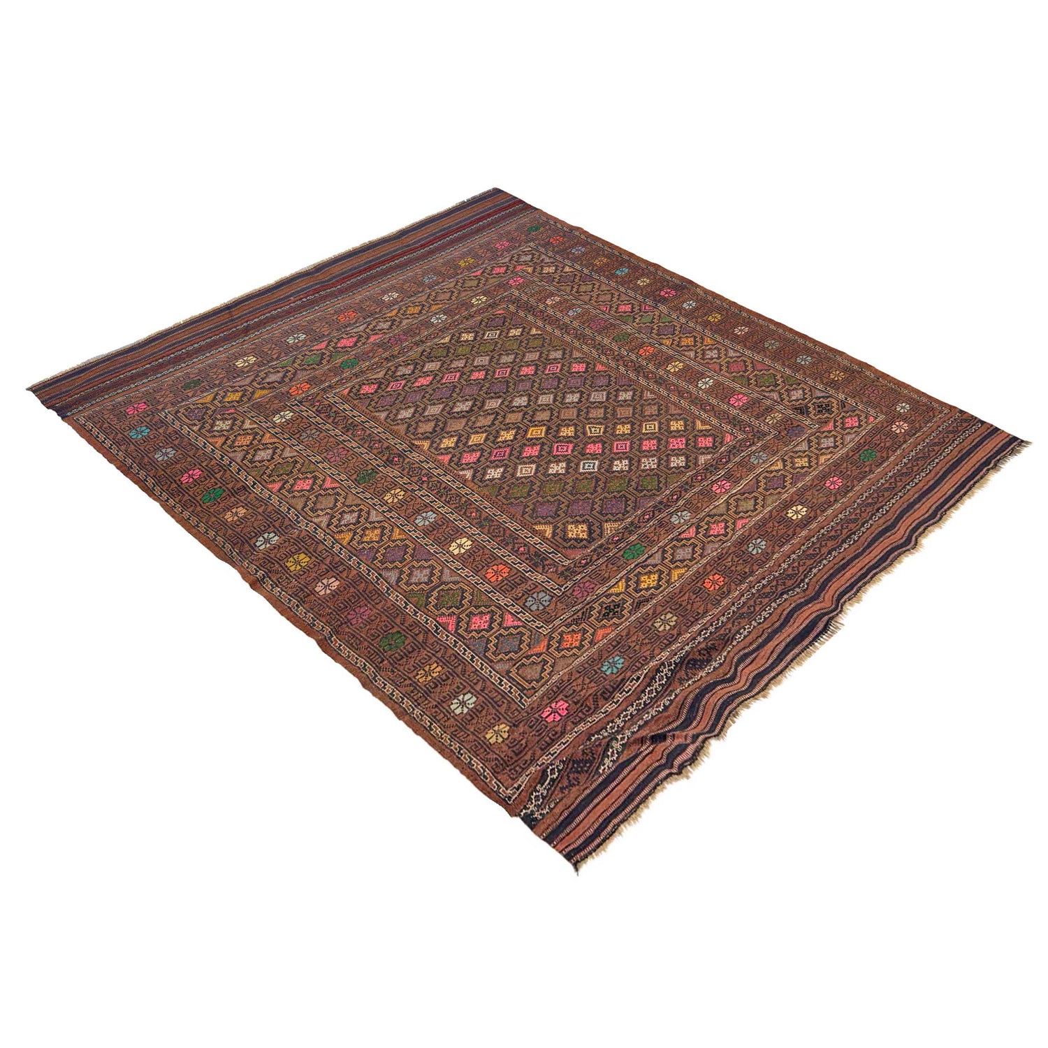 Bedroom Flatweave Kilim 5' 3" x 7' 4" (ft) - No. R22252