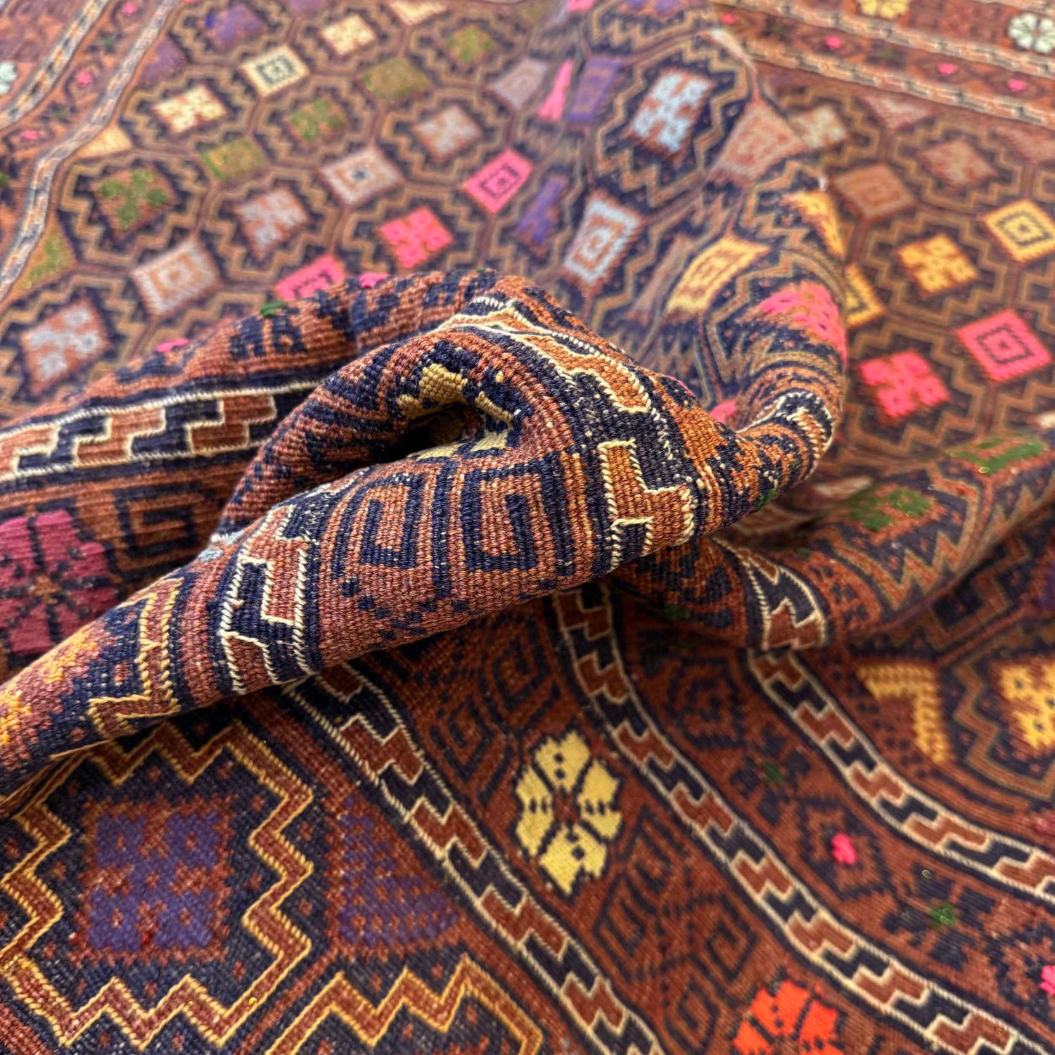 Bedroom Flatweave Kilim 5' 3" x 7' 4" (ft) - No. R22252