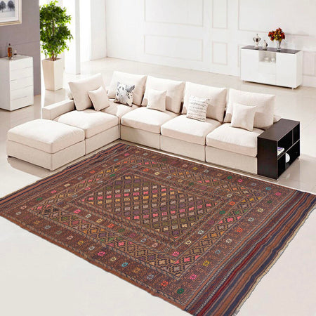 Bedroom Flatweave Kilim 5' 3" x 7' 4" (ft) - No. R22252