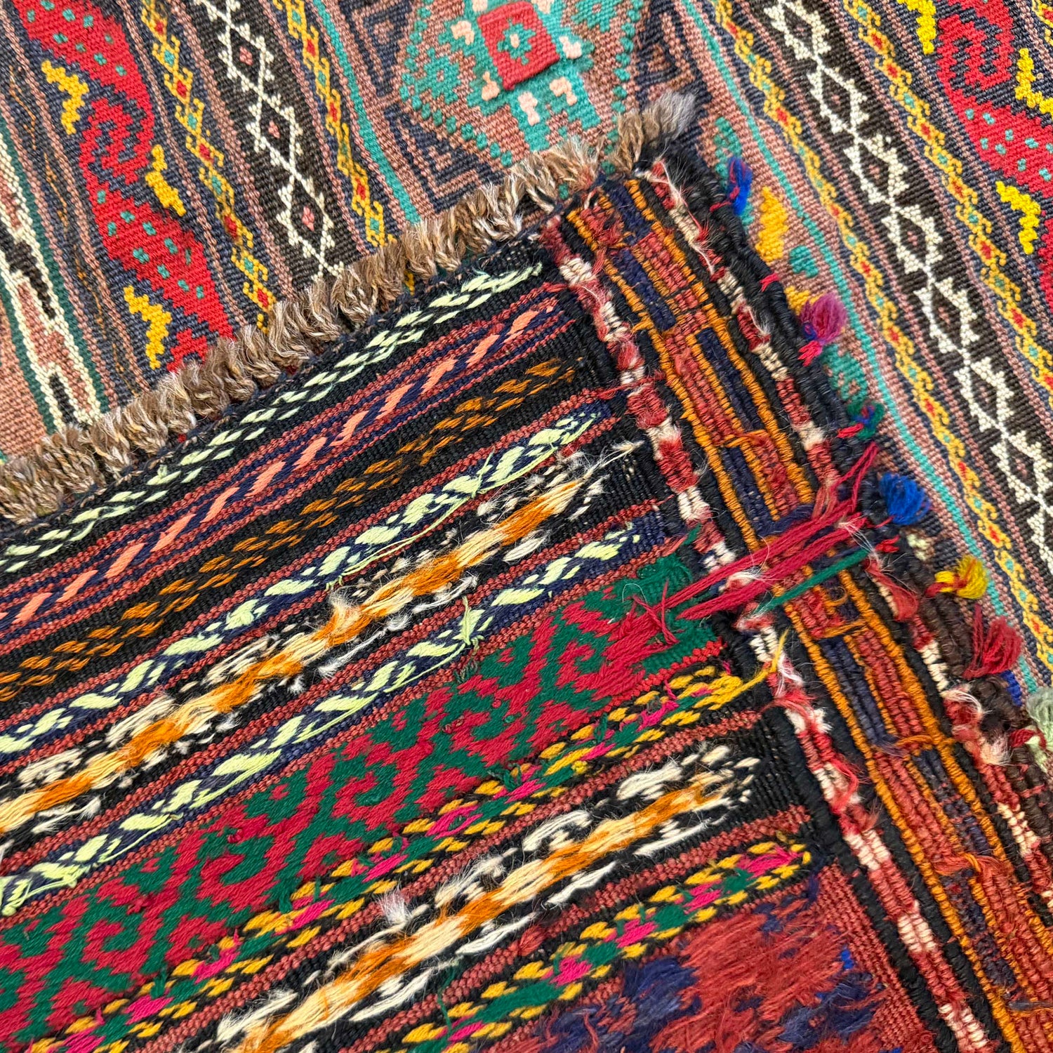 Medium Size Dhurrie Kelim 4' 4" x 6' 4" (ft) - No. R22253