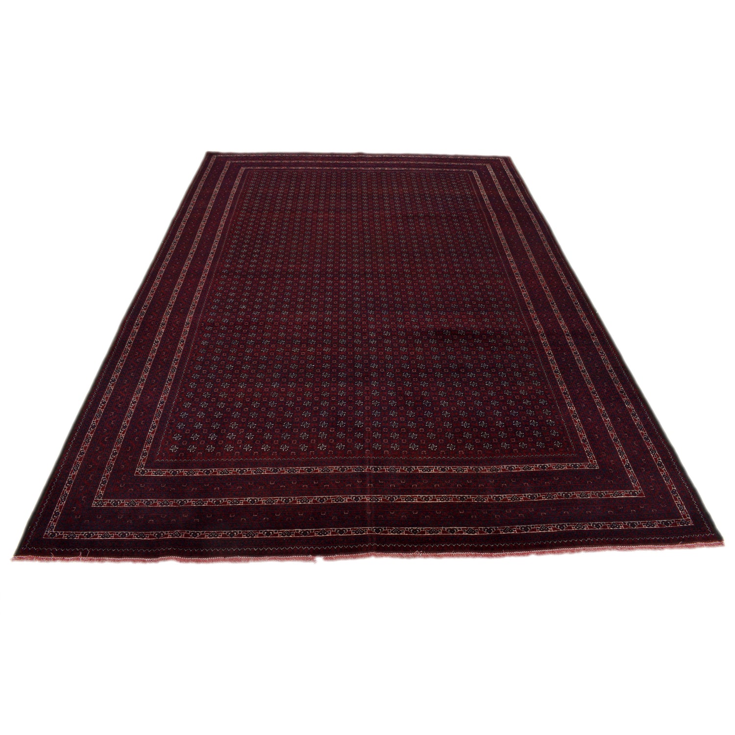 Handmade Khoja Roshnai Carpet 6' 5" x 9' 7" (ft) - No. R22268