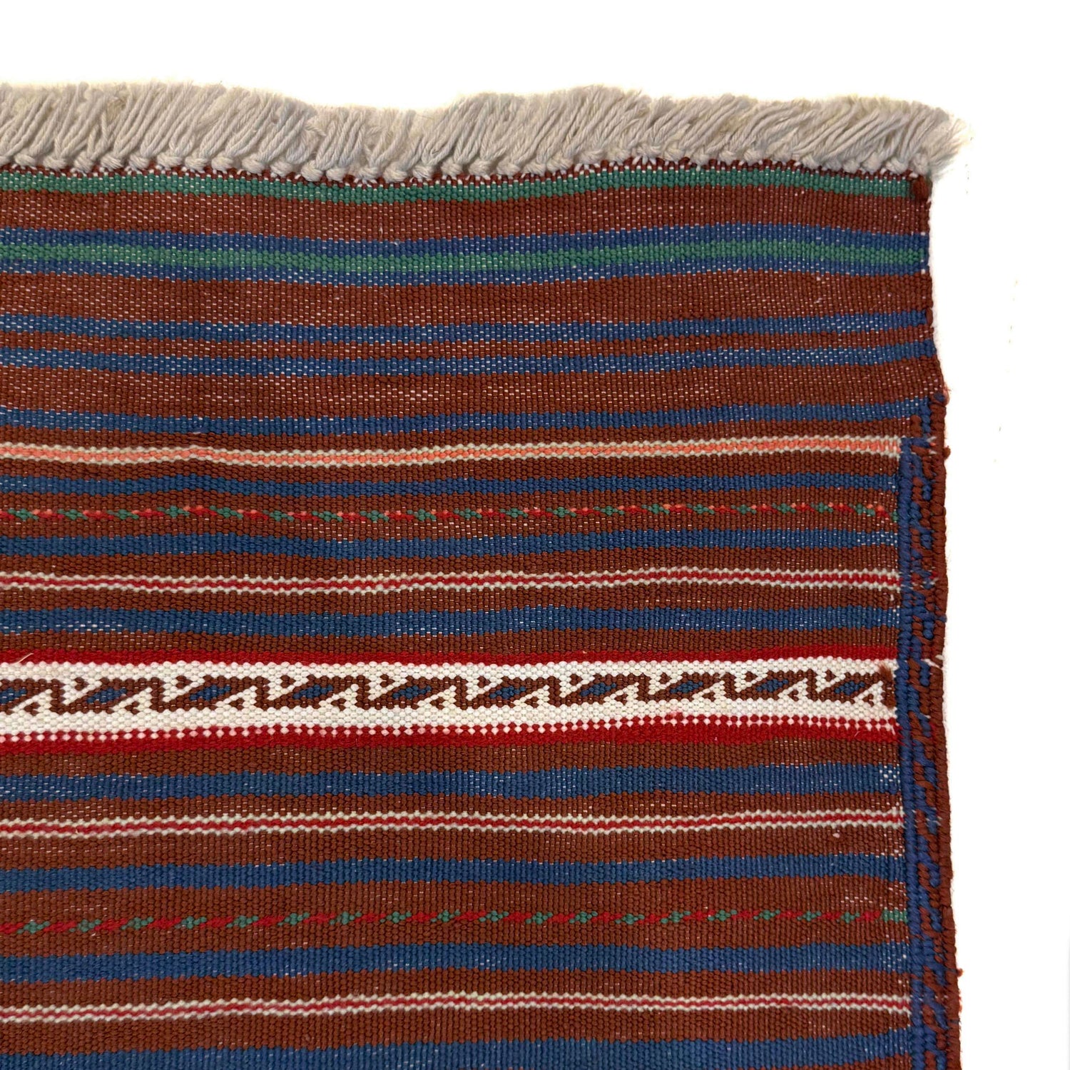Handmade Flatweave Dhurrie 3' 2 x 4' 4 (ft) - No. R22277