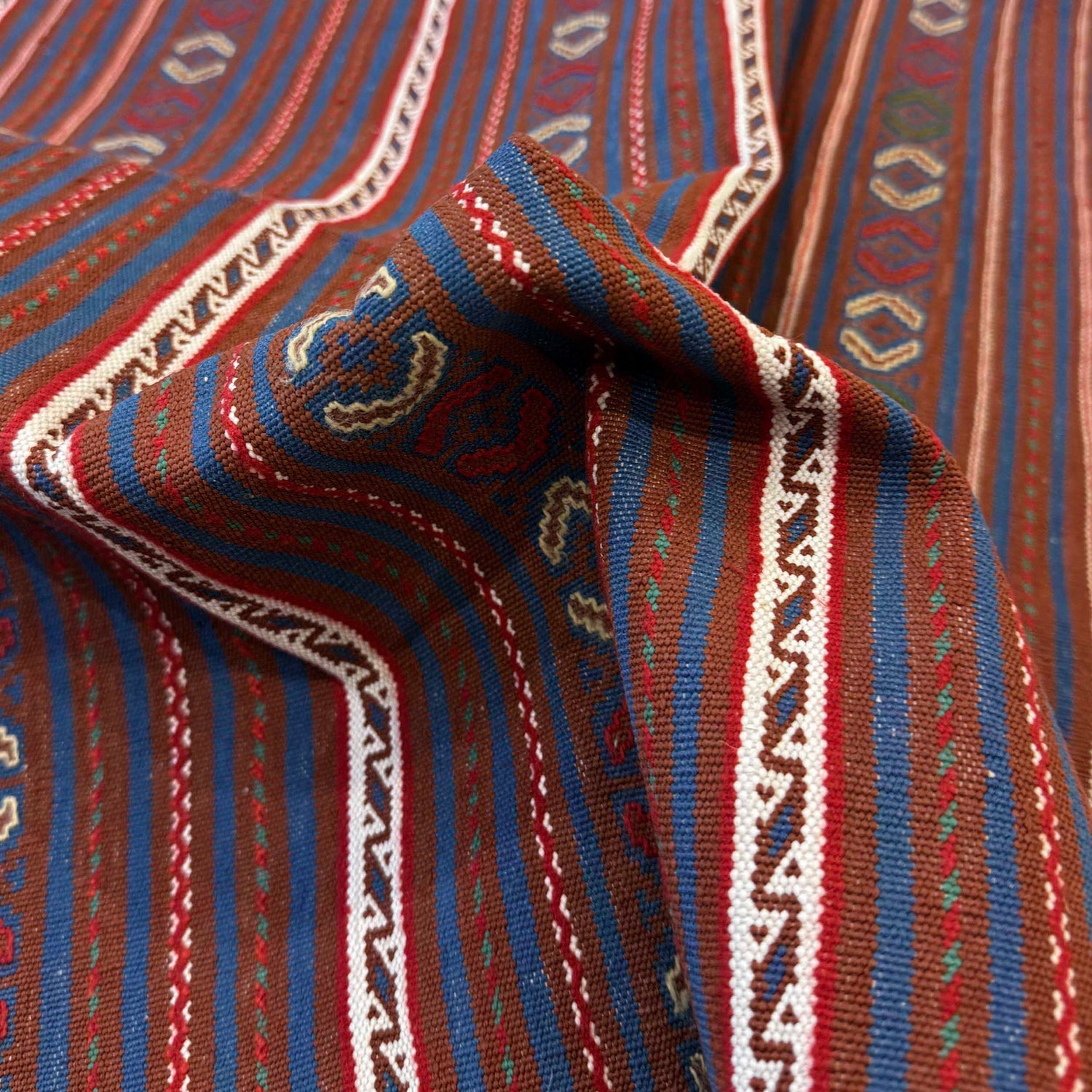 Handmade Flatweave Dhurrie 3' 2 x 4' 4 (ft) - No. R22277