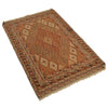 Luxury Orange Color Kilim Rug 2' 9" x 4' 3" (ft) - No. R22298