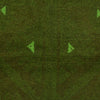 Green Overdye Rug 2' 8 x 4' 2 (ft) - No. R22768