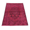 Pink Overdyed Rug 3' 1 x 4' 2 (ft) - No. R22770