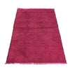 Pink Overdyed Rug 3' 1 x 4' 4 (ft) - No. R22773